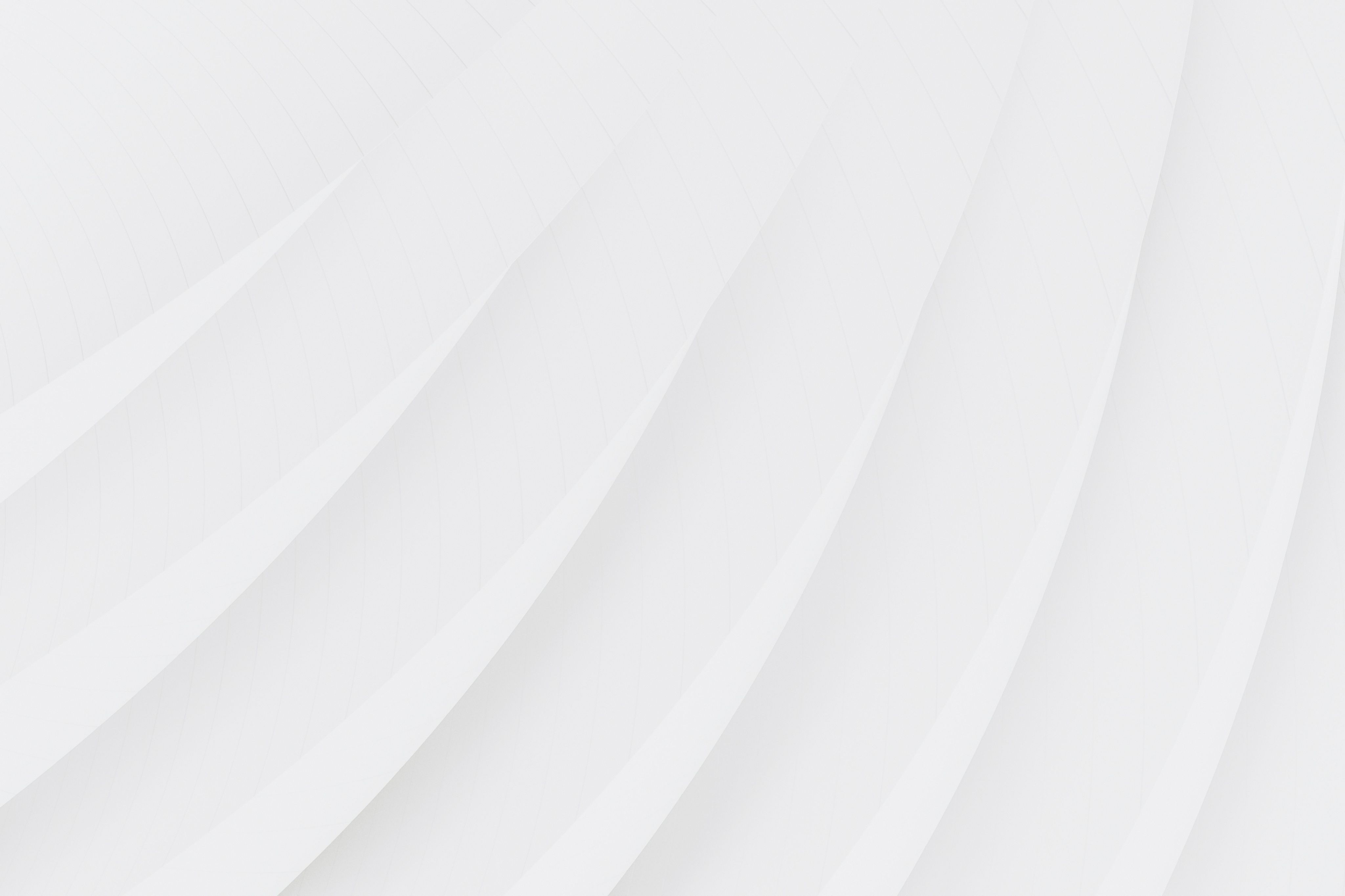 Abstract white curved architectural background